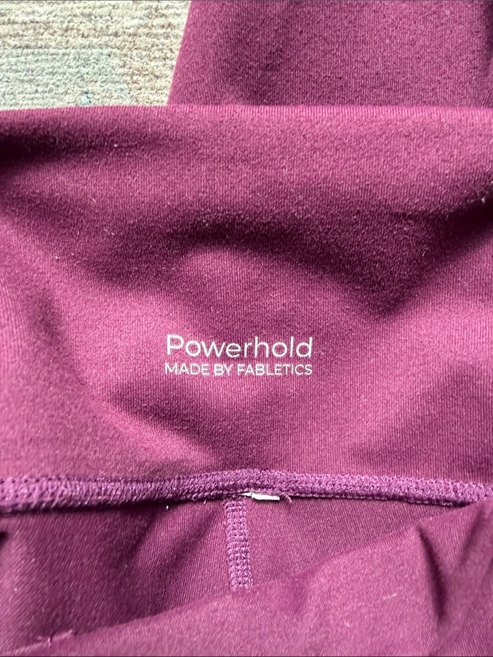 Fabletics Plum High-Rise Performance Leggings with Side Pocket - Picture 5 of 5
